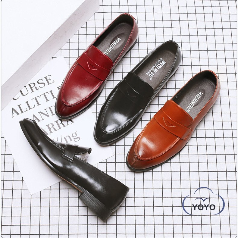 ビジネスシューズローファー紳士靴スリッポンイギリス風 通勤編み模様革靴スリッポン牛革 メンズ 春夏秋全