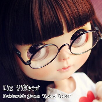 【ゆうパケット発送】Blythe ネオブライス サングラス Fashionable glasses “Round frame” リズビバーチェ LizVivace