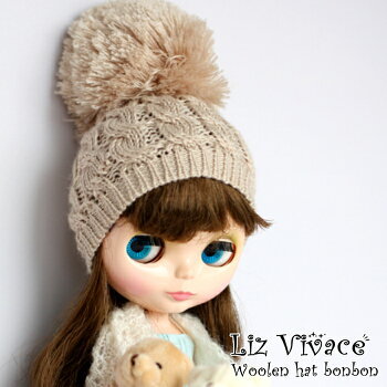 Blythe ネオブライス ニット帽 Woolen hat bonbon リズビバーチェ LizVivace