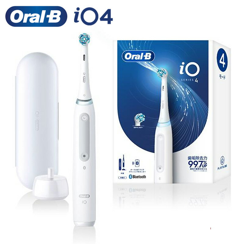 電動歯ブラシ オーラルB iOシリーズ iO4 【4モード/アプリ連携】 IOG41A61KWT 4210201442141