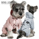 犬服 ドッグウェア 送料無料 レインコート 小型犬/中型犬向け BONAPET RAINY DAYロゴワッペンリード穴付フルカバータイプレインコート フルカバー...
