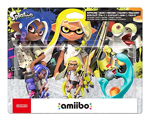 ラッピング対応 amiibo トリプルセット インクリング イエロー オクトリング ブルー コジャケ スプラトゥーンシリーズのサムネイル