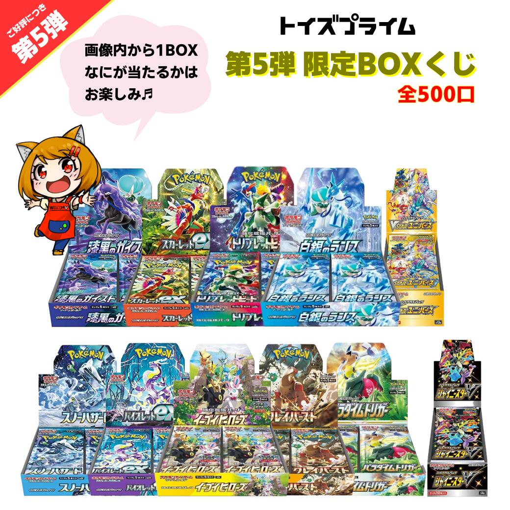Pokemon Card Box 5 BOX BOX 500