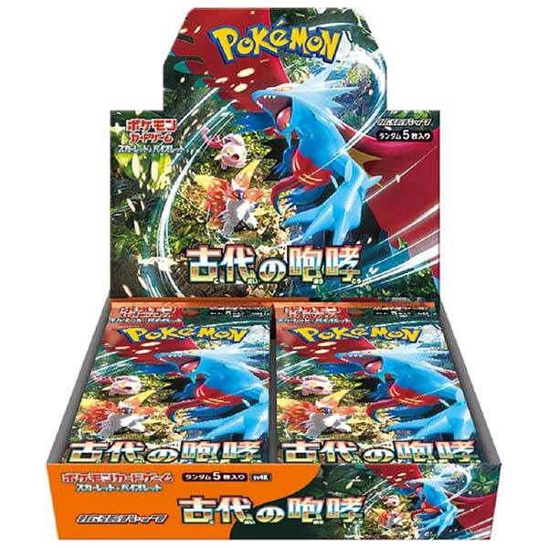 未開封カートン出荷対応 ポケモンカード 古代の咆哮 ラッピング対応 スカーレット＆バイオレット 拡張パック BOX シュリンク付 未開封 新品