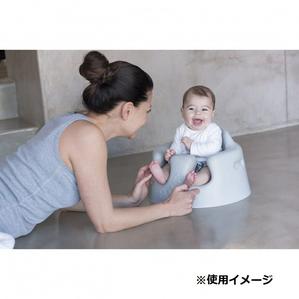 Bumbo バンボベビーソファー 専用ベルト入り (サンドベージュ) ベビーシート ローチェア 軽量1.2kg 持ち運びラクラク お手入れ簡単 首がすわる頃～10kg頃対応