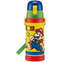 「5/1〜6限定先着で最大2000円OFFクーポン」スーパーマリオ 3Dロック付ダイレクトステンレスボトル 480ml|水筒 キッズ