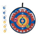 「5/1〜6限定先着で最大2000円OFFクーポン」プレイポップスポーツ セーフティダーツセット 裏表 直径36cm ボール6個付き トイザらス限定