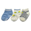 「5/1〜6限定先着で最大2000円OFFクーポン」3Pショートソックス レモン ベビーザらス限定
