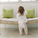 「5/1〜6限定先着で最大2000円OFFクーポン」長袖パジャマ モンキーパンツ キルト(うさぎ×80cm)