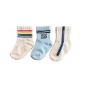 「5/1〜6限定先着で最大2000円OFFクーポン」3Pクルーソックス ライン ベビーザらス限定