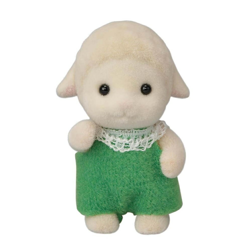 みどり色の服を着たかわいいヒツジの赤ちゃんです。＜セット内容＞ヒツジの赤ちゃん、森のおはなし＜主な材質＞PVC、PS、TPE、ナイロン、ポリエステルこちらの商品は実店舗から入荷・発送しておりますため、パッケージ状態や、梱包状態が商品ごとに異なる場合がございます。一部商品に商品管理ラベルが添付されている場合がございます。※お支払い方法はご利用ガイドの「お支払い方法・お支払いについて」をご確認ください。※ご注文確定後の注文内容の変更、キャンセルはお受けしておりません。※対象年齢がある商品については目安となっております。※実際の商品と画像は若干異なる場合がございます。対象年齢 (歳～)：3.0 - 6.0梱包サイズ (cm)：3,4,2重量 (g)：23 GRAM著作権：(C)EPOCHsylvanianfamiliessylvanianfamiliesfamilyanddolls#00003787,