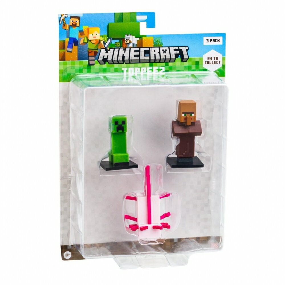 「11/25限定先着で最大1000円OFFクーポン」MINECRAFT 3Dミニフィギュア 3ピース【種類ランダム】