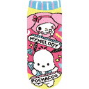 「5/1〜6限定先着で最大2000円OFFクーポン」ジャガードソックス マイメロディ&ポチャッコ(ピンク×22〜24cm)
