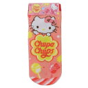 「5/1〜6限定先着で最大2000円OFFクーポン」チュッパチャプス×ハローキティ ジャガードソックス(レッド×22〜24cm)