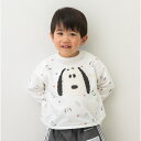 「6/1〜6限定先着で最大2000円OFFクーポン」SNOOPY スヌーピー トレーナー 総柄 サガラ刺繍 ナチュラル×90cm ベビーザらス限定