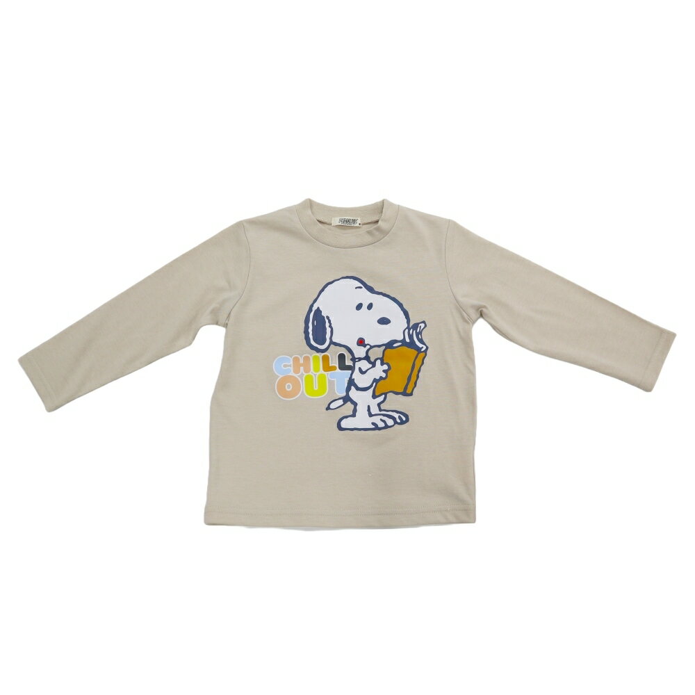 SNOOPY スヌーピー デイリーTシャツ 天竺 スヌーピー ベージュ×95cm ベビーザらス限定