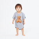 「7月20日限定先着で最大1000円OFFクーポン」POLO BCS クマ アップリケ ボディスーツ グレー 70cm