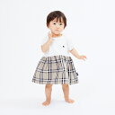 POLO BCS ギャザースカートロンパース オフホワイト 80cm