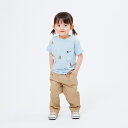 「5/1〜6限定先着で最大2000円OFFクーポン」POLO BCS ロゴクマ総柄Tシャツ サックス 80cm