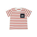 「5/1〜6限定先着で最大2000円OFFクーポン」BUDDYLEE 半袖Tシャツ ポケット付き 先染めボーダー 90cm