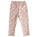 「5/1〜6限定先着で最大2000円OFFクーポン」COJIKA 10分丈デイリーパンツ デイジー柄 ミニ裏毛 ピンク 80cm