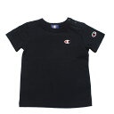 「5/1〜6限定先着で最大2000円OFFクーポン」Champion チャンピオン 半袖Tシャツ ブラック 90cm
