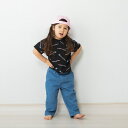 「8/1〜6限定先着で最大2000円OFFクーポン」Champion チャンピオン 半袖Tシャツ ブラック 総柄 90cm