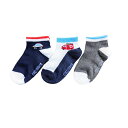 「5/1〜6限定先着で最大2000円OFFクーポン」3Pショートソックス 車 13-18cm