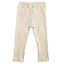 「5/1〜6限定先着で最大2000円OFFクーポン」COJIKA 10分丈デイリーパンツ プリーツリブニット オフホワイトx100cm ベビーザらス限定