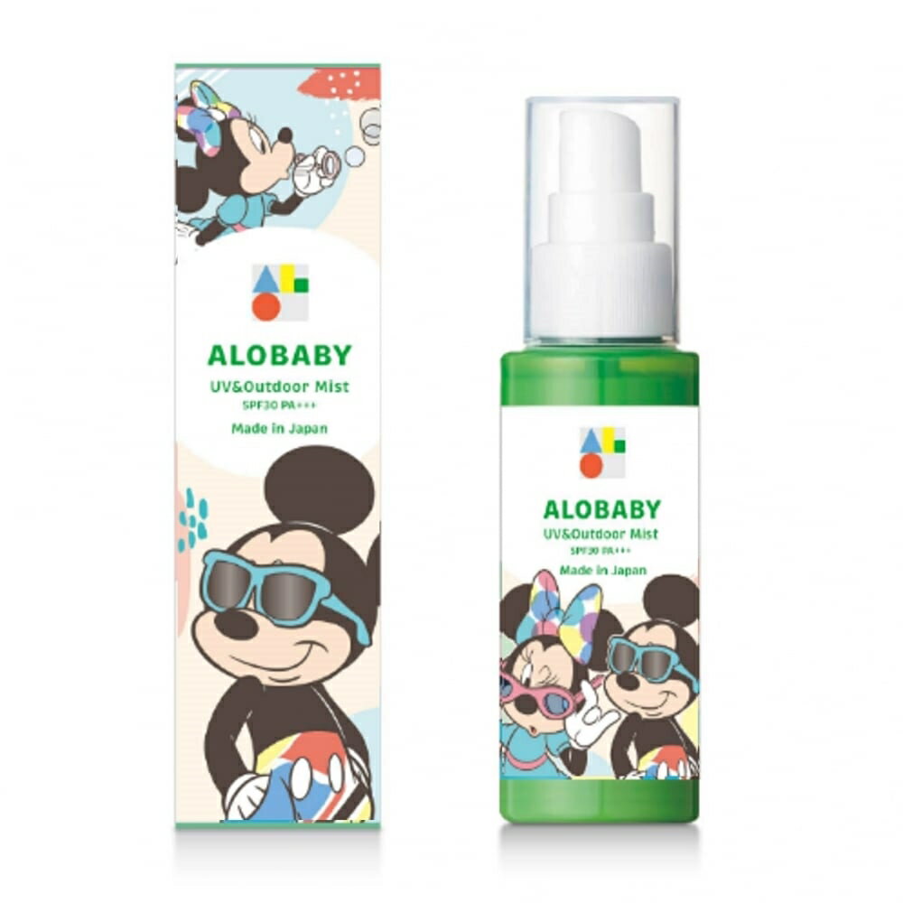 ALOBABY アロベビー UV & アウトドアミスト ディズニー柄 【UVケア 日焼け止め】【新生児から使える】