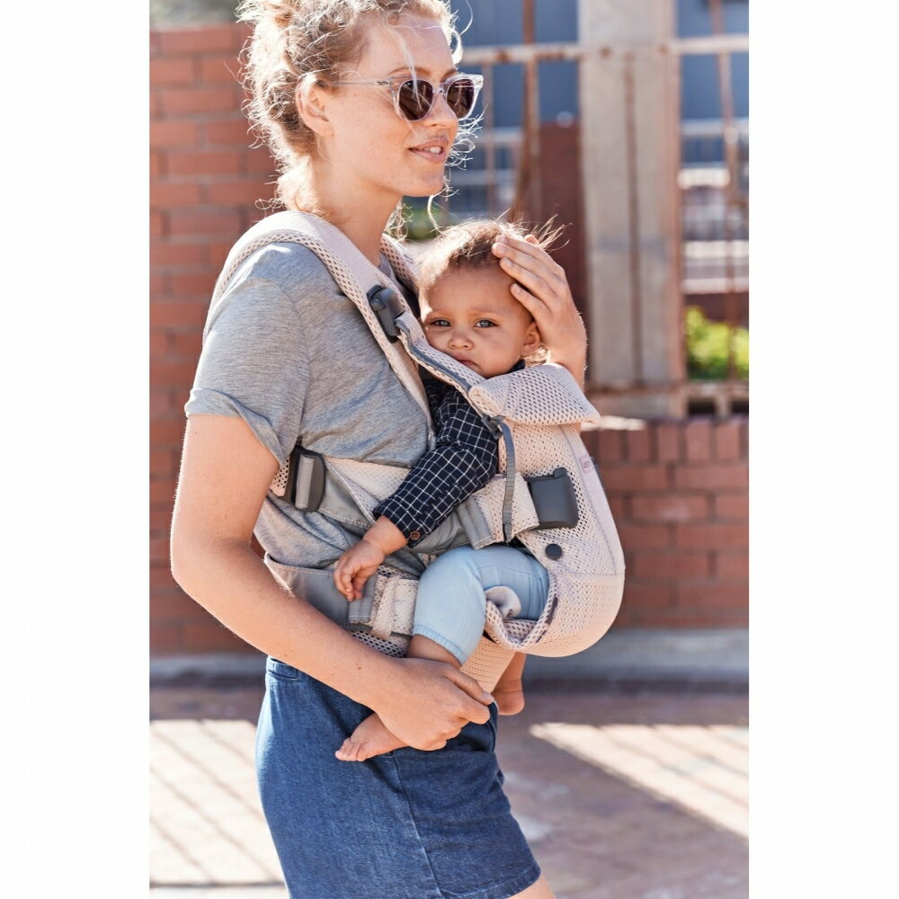 BabyBjorn ベビービョルン ベビーキャリア ONE KAI AIR エアー (パーリーピンク) 抱っこ紐 対面抱っこ 前向き抱っこ おんぶ 新生児〜3歳頃まで メーカー直送品