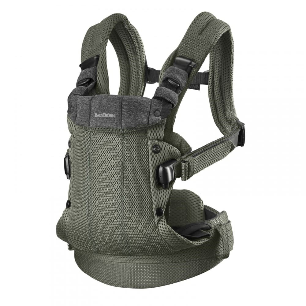 BabyBjorn ベビービョルン ベビーキャリア HARMONY ダークグリーン 抱っこ紐 最上級モデル 対面抱っこ 対面抱っこ 前向き抱っこ おんぶ 3Dメッシュ素材 簡単装着 新生児〜15.0kg メーカー直送品