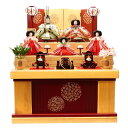 「5/9〜16限定先着で最大3000円OFFクーポン」【雛人形】三段収納五人飾り「花てまり木目調」 (606825)ひな人形 ひな祭り お雛様 おしゃれ トイザ...