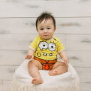 「8/1〜6限定先着で最大2000円OFFクーポン」Sponge Bob 半袖ボディスーツ ドッカン スポンジボブ 80cm