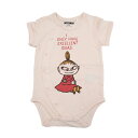 「7月20日限定先着で最大1000円OFFクーポン」MOOMIN ムーミン 半袖前開きボディスーツ リトルミィ ピンク 60-70cm