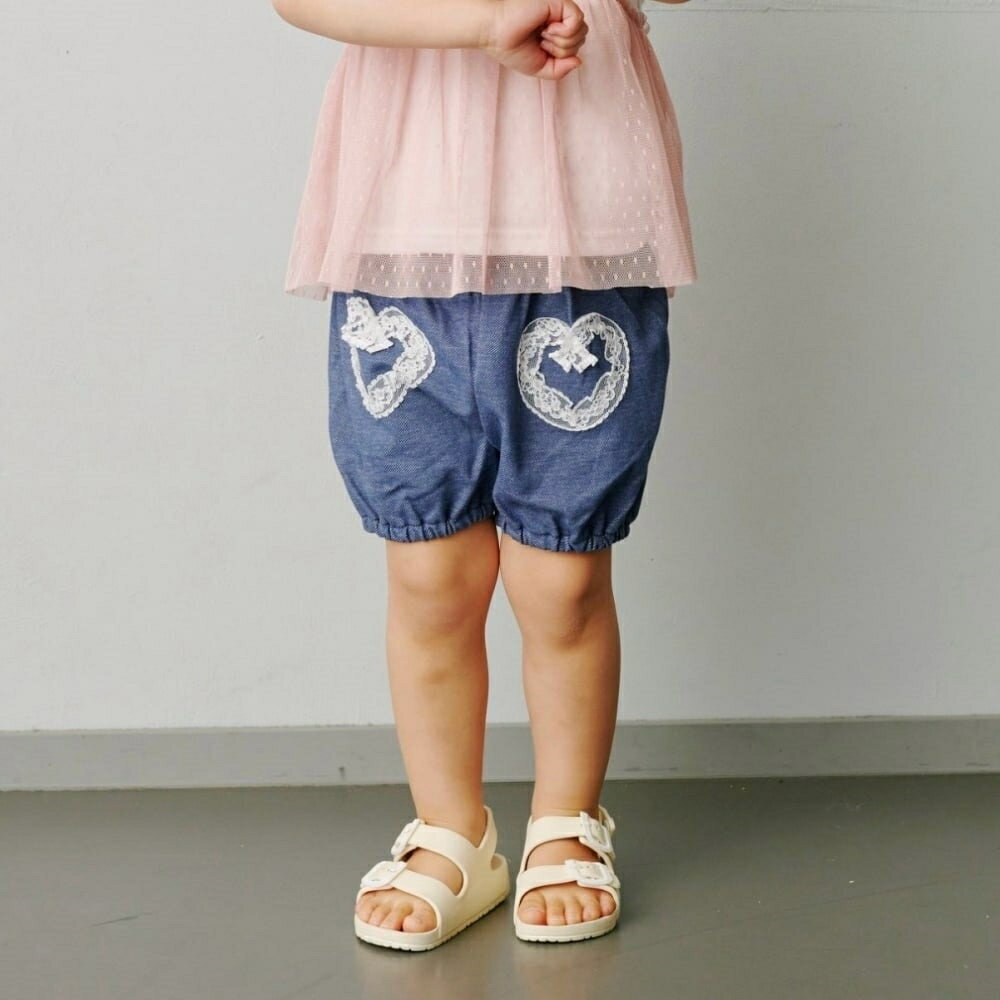 sophitica デニムニットカボチャパンツ サックス×80cm