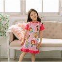 「5/1〜6限定先着で最大2000円OFFクーポン」Disney ディズニー ナイトドレス チェキ風 フリル付き プリンセス 120cm