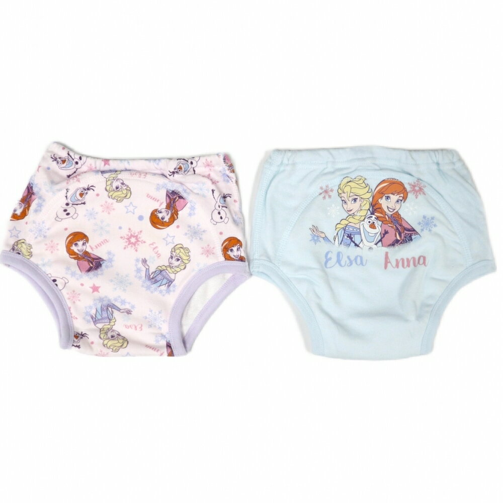 楽天トイザらス・ベビーザらス「6月25日限定先着で最大1000円OFFクーポン」Disney ディズニー 3層トレーニングパンツ 2枚組 アナと雪の女王 サックス×100cm