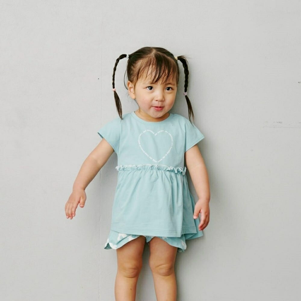 sophitica 水遊びTシャツ　ハート グリーン×95cm