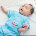 「8/1〜6限定先着で最大2000円OFFクーポン」ドラクエベビー&キッズ 半袖フィットオール スライム メタルスライムのラトル付き ブルー×50-60cm