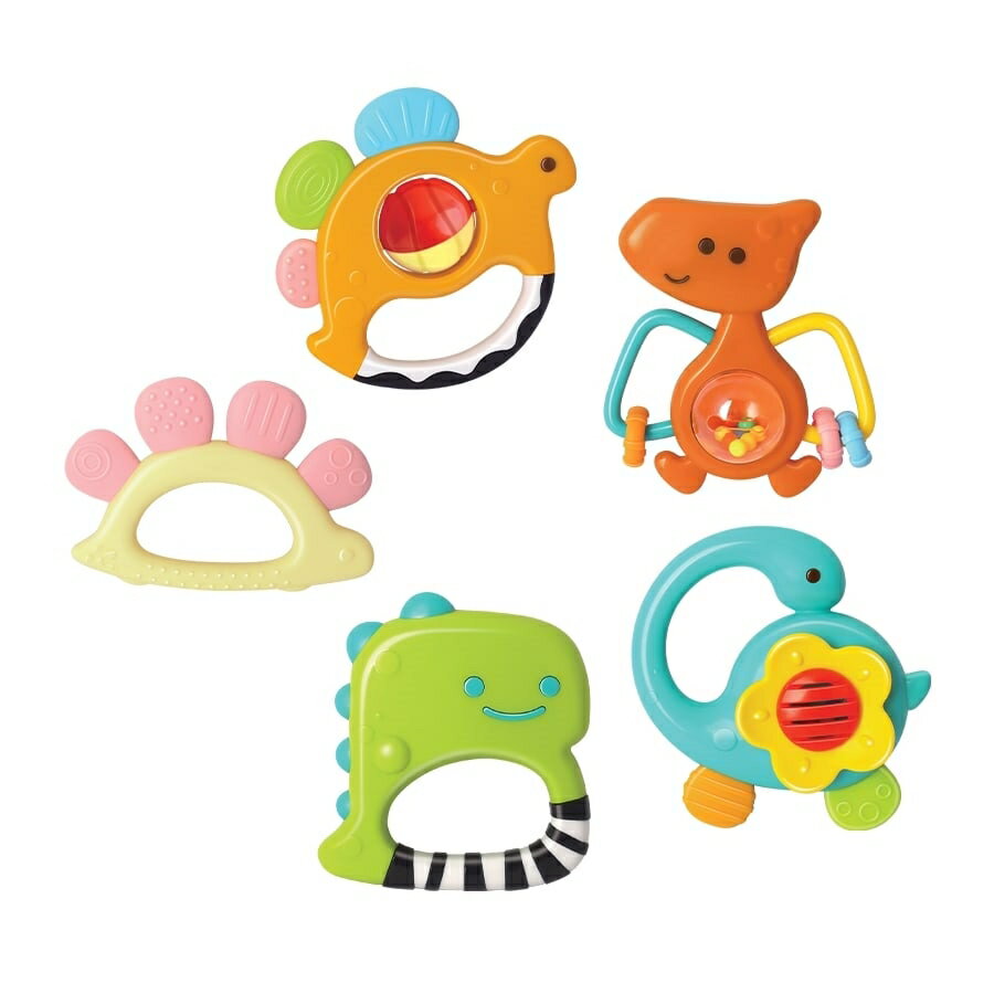 なかよしダイナソーラトル&歯がため5セット トイザらス限定 クリスマスプレゼント 1歳 2歳 3歳