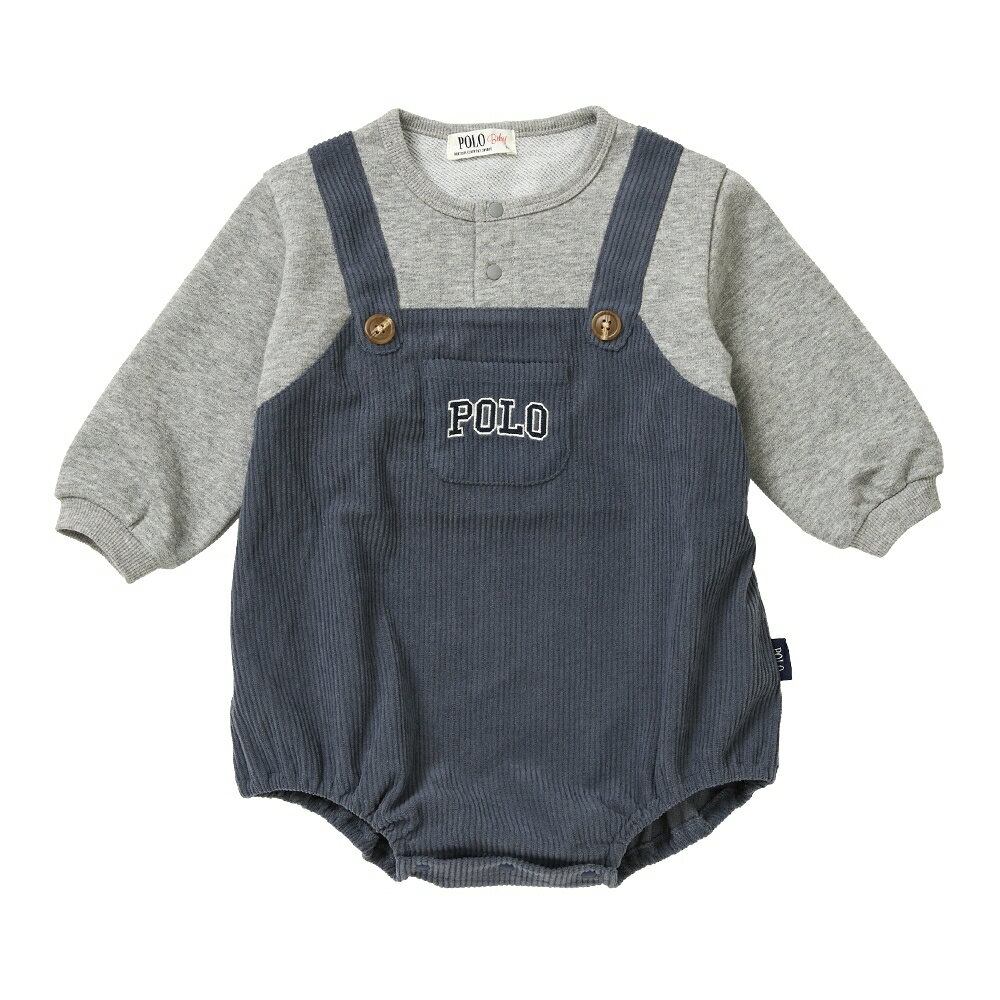 「12/1〜6限定先着で最大2000円OFFクーポン」POLO BCS カットコールボディスーツ ネイビー×70cmベビーザらス限定 2