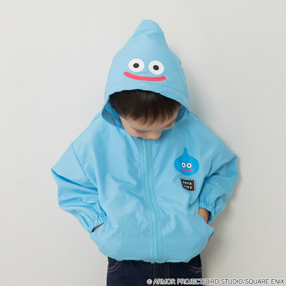 ドラクエベビー＆キッズ スライムなりきりパーカー(ブルー×100cm)のサムネイル