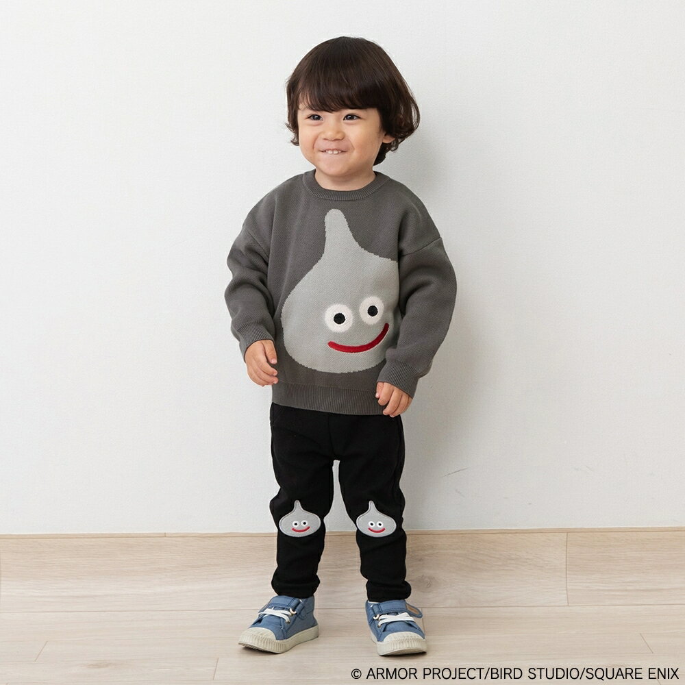 「10/25限定先着で最大1000円OFFクーポン」ドラクエベビー＆キッズ セーター メタルスライム(グレー×約80cm)のサムネイル