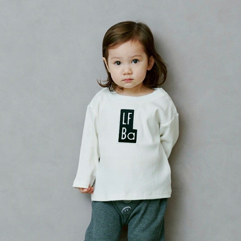 ローリーズファームベビー リブロングスリーブTシャツ(オフホワイト×80cm) ベビーザらス限定