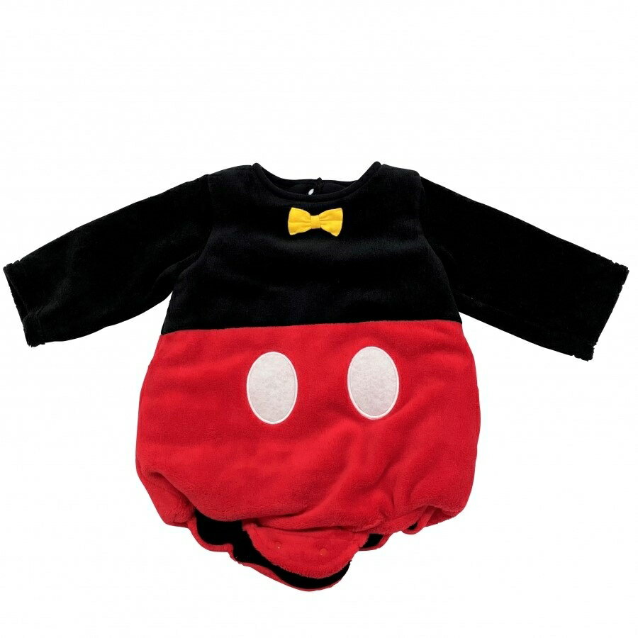 「12/1〜6限定先着で最大2000円OFFクーポン」Disney ディズニー 長袖たまごオール 帽子付き ミッキー フリース ベビーザらス限定 3