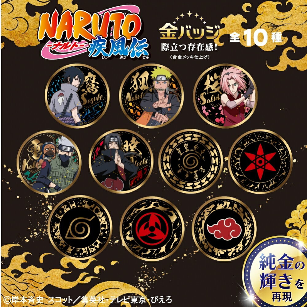 金バッジ単品 NARUTO VOL.1 【種類ランダム】
