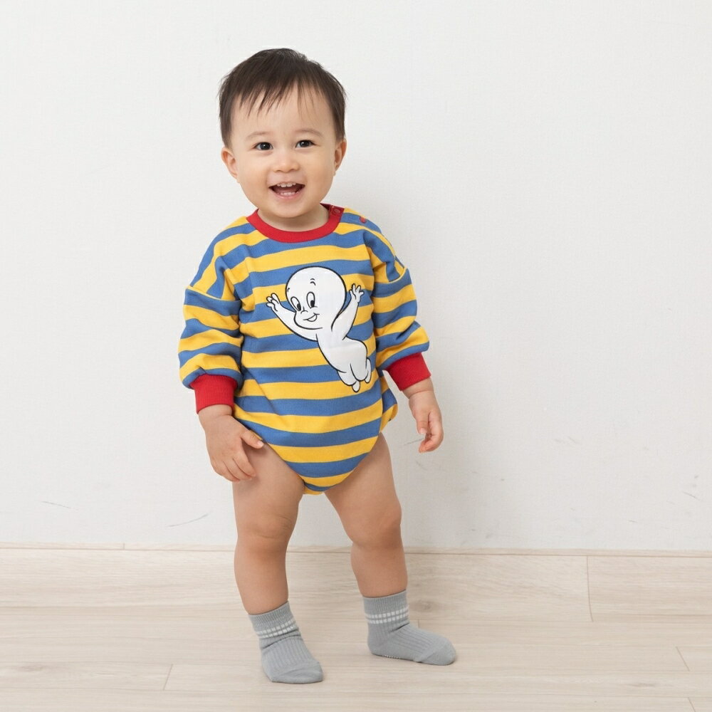 【Welcome to the Universe Baby × chimajiro0730さん】キャスパー 長袖ダルマボディスーツ イエロー×8..