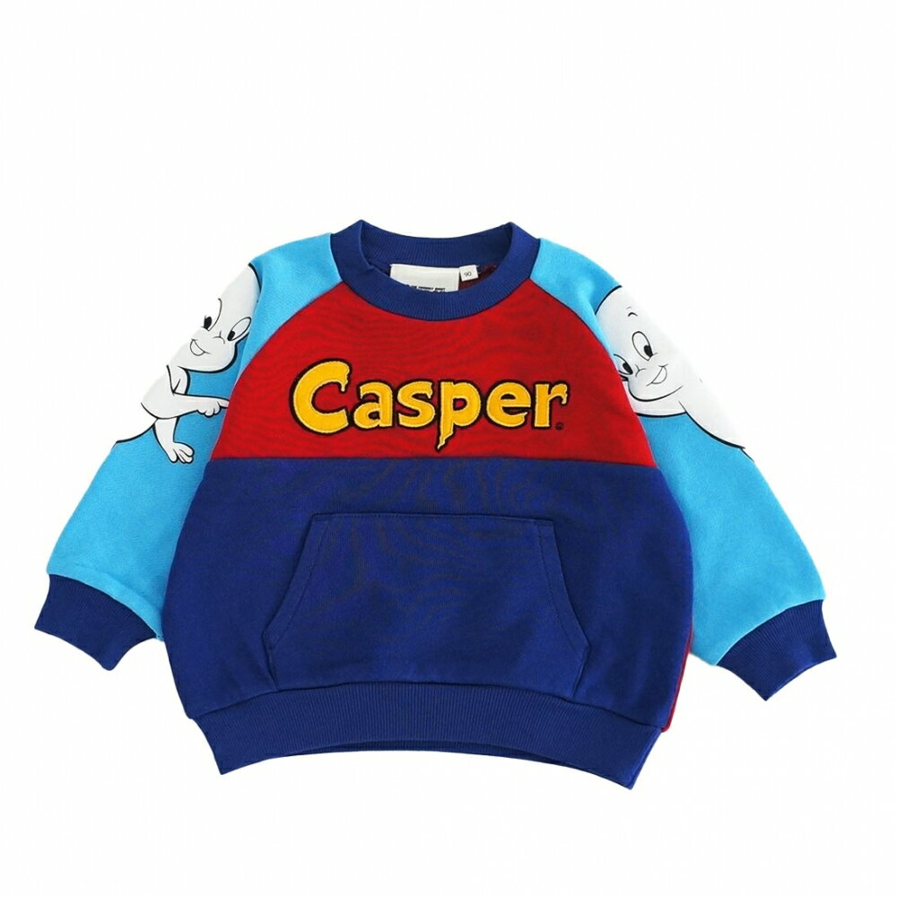 「11/25限定先着で最大1000円OFFクーポン」【Universal × chimajiro0730さん】 キャスパー 切替トレーナー レッド×80cm 2