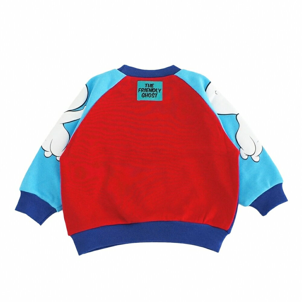 「11/25限定先着で最大1000円OFFクーポン」【Universal × chimajiro0730さん】 キャスパー 切替トレーナー レッド×80cm 3